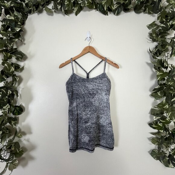 Lululemon Athletic Power Y Racerback Tank Top Grey Women’s Size 6 - Picture 1 of 6